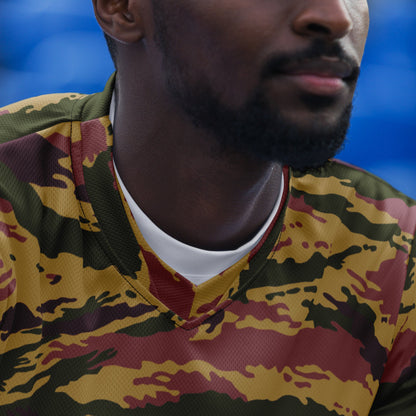 Russian Tiger Stripe Kamysh PFO CAMO Unisex Sports Jersey