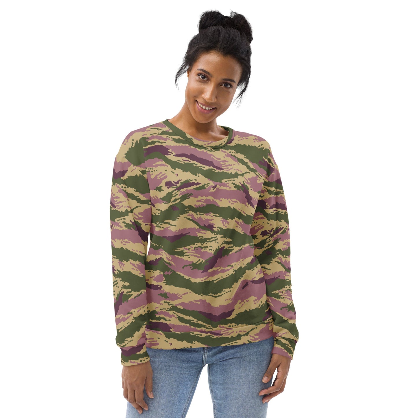 Russian Tiger Stripe Kamysh PFO CAMO Unisex Sweatshirt - Sweatshirts