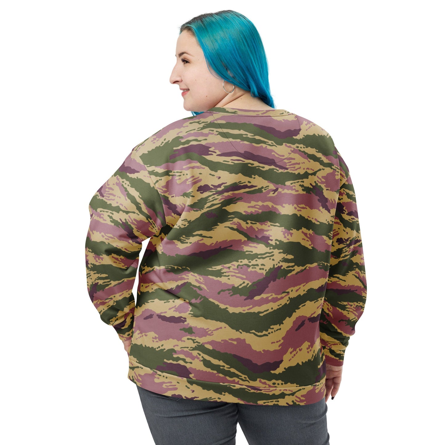Russian Tiger Stripe Kamysh PFO CAMO Unisex Sweatshirt - Sweatshirts
