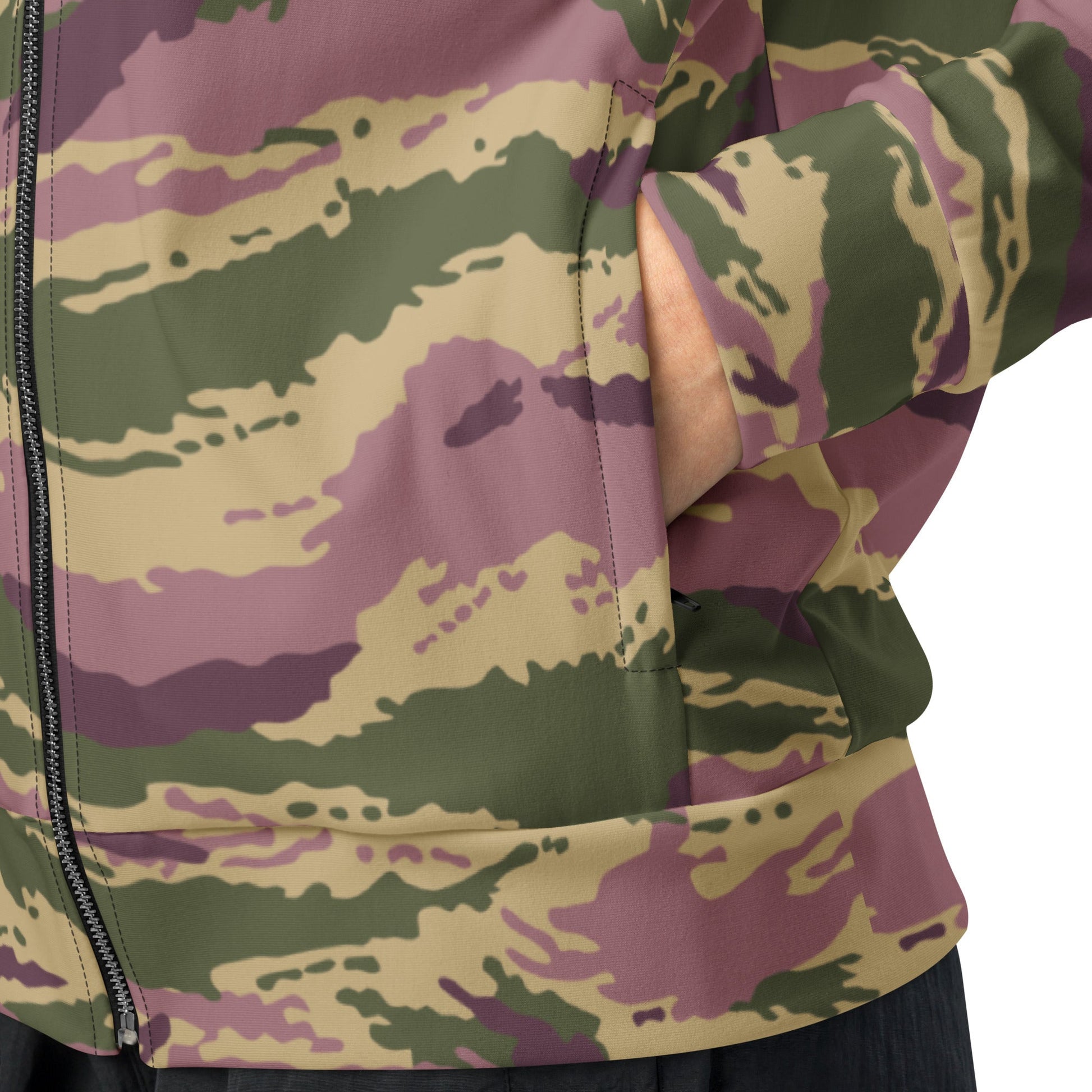 Russian Tiger Stripe Kamysh PFO CAMO Unisex track jacket - Track Jackets