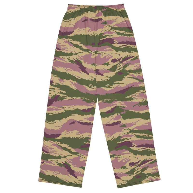 Tiger Stripe Kamysh Rosewood CAMO Unisex Wide-Leg Leisure Pants - Pant