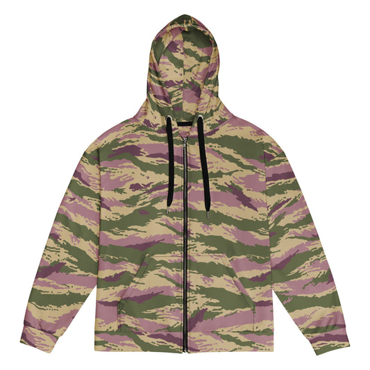 Russian Tiger Stripe Kamysh PFO CAMO Unisex zip hoodie - 2XS - Zip Hoodies