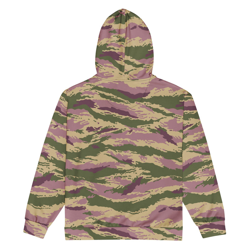 Tiger Stripe Kamysh Rosewood CAMO Unisex Zip Hoodie
