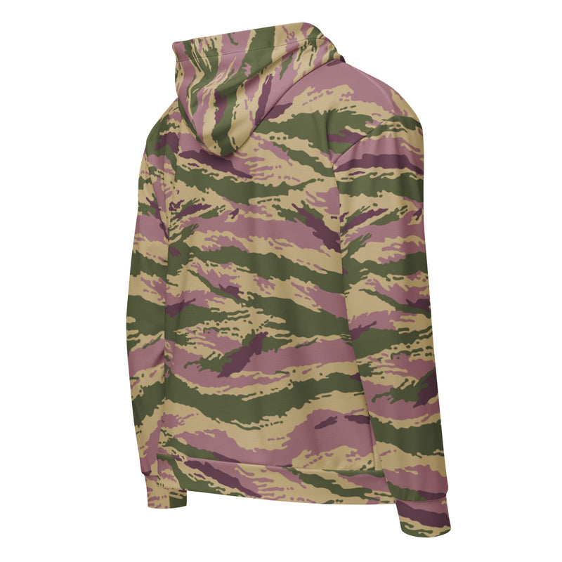 Tiger Stripe Kamysh Rosewood CAMO Unisex Zip Hoodie