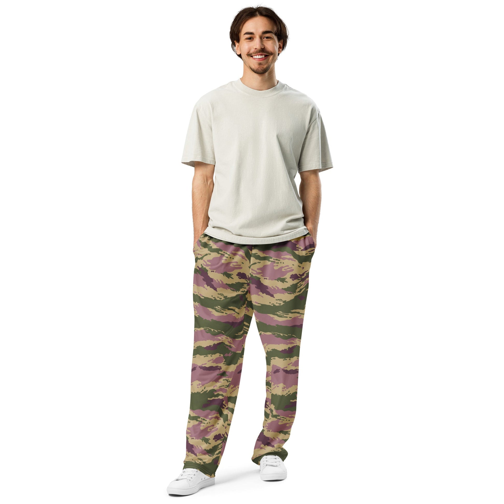 Russian Tiger Stripe Kamysh PFO CAMO Wide-leg joggers - Joggers