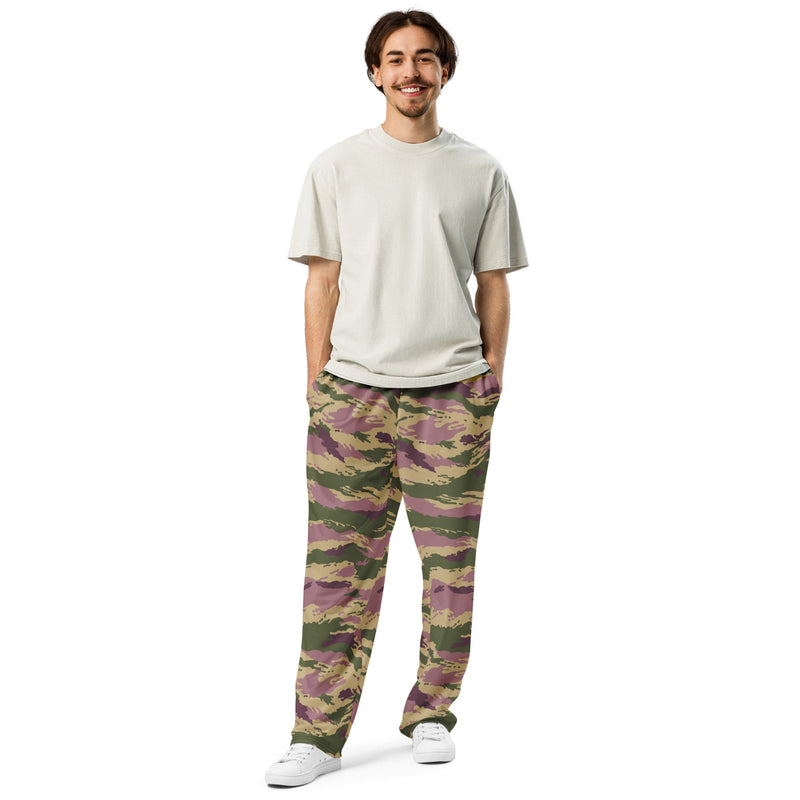 Tiger Stripe Kamysh Rosewood CAMO Unisex Wide-Leg Joggers