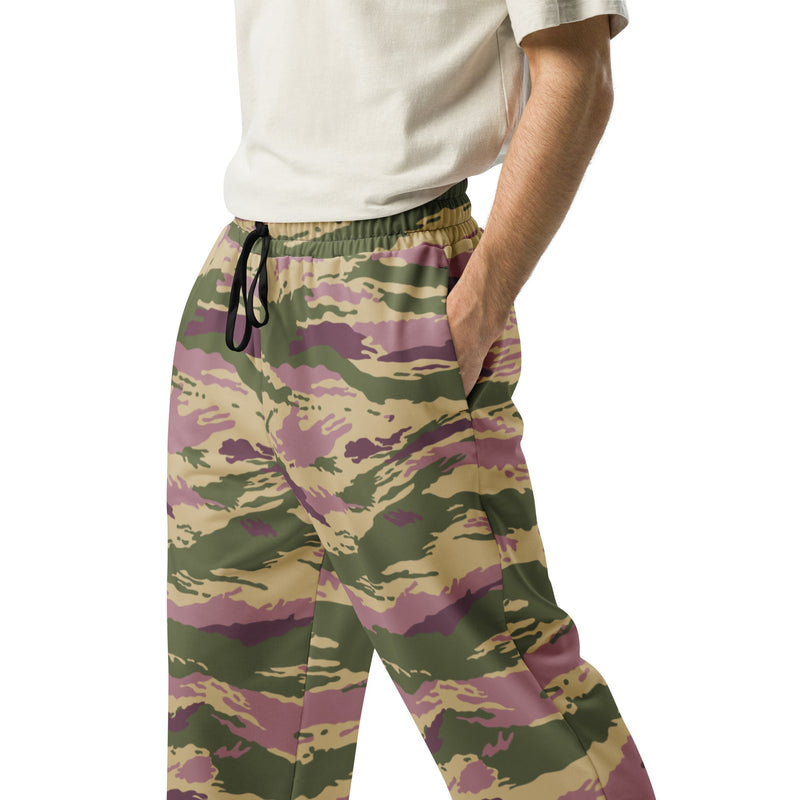 Tiger Stripe Kamysh Rosewood CAMO Unisex Wide-Leg Joggers