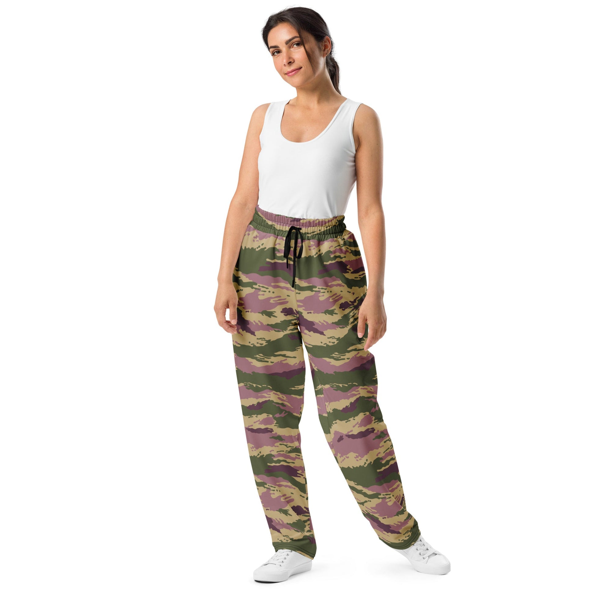 Russian Tiger Stripe Kamysh PFO CAMO Wide-leg joggers - Joggers