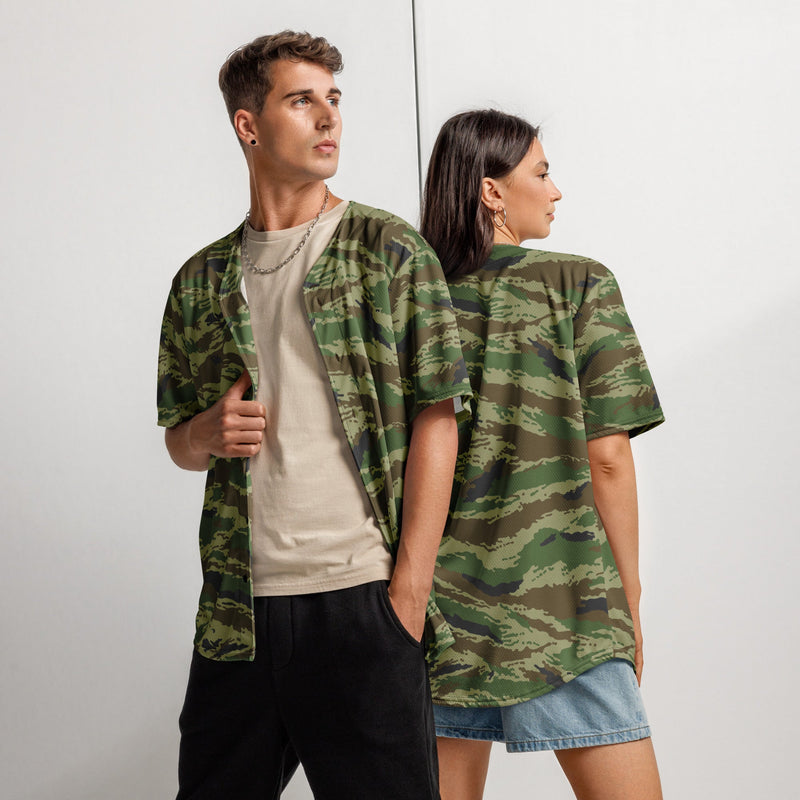 Tiger Stripe Kamysh REX CAMO Unisex Baseball Jersey - 2XS