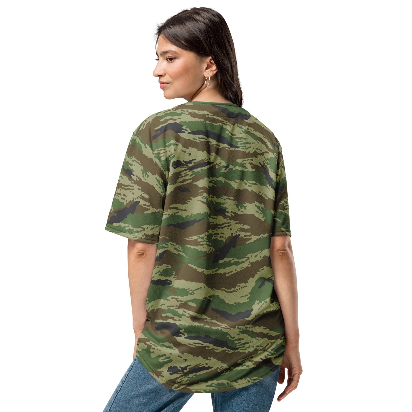 Russian Tiger Stripe Kamysh REX CAMO baseball jersey - Baseball Jerseys