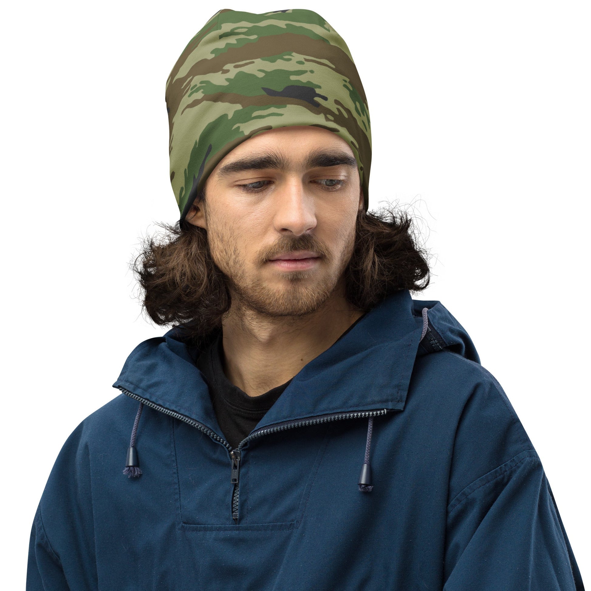 Russian Tiger Stripe Kamysh REX CAMO Beanie - Beanies