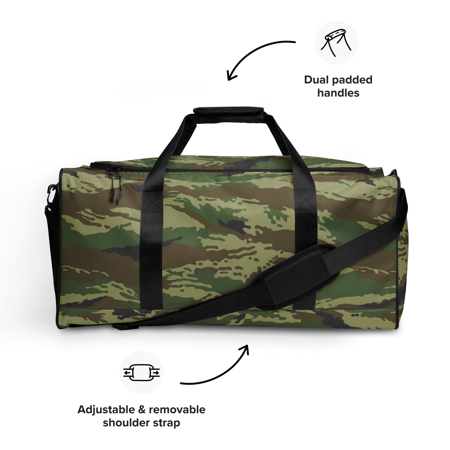 Russian Tiger Stripe Kamysh REX CAMO Duffle bag - Bags