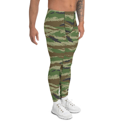 Russian Tiger Stripe Kamysh REX CAMO Mens Leggings