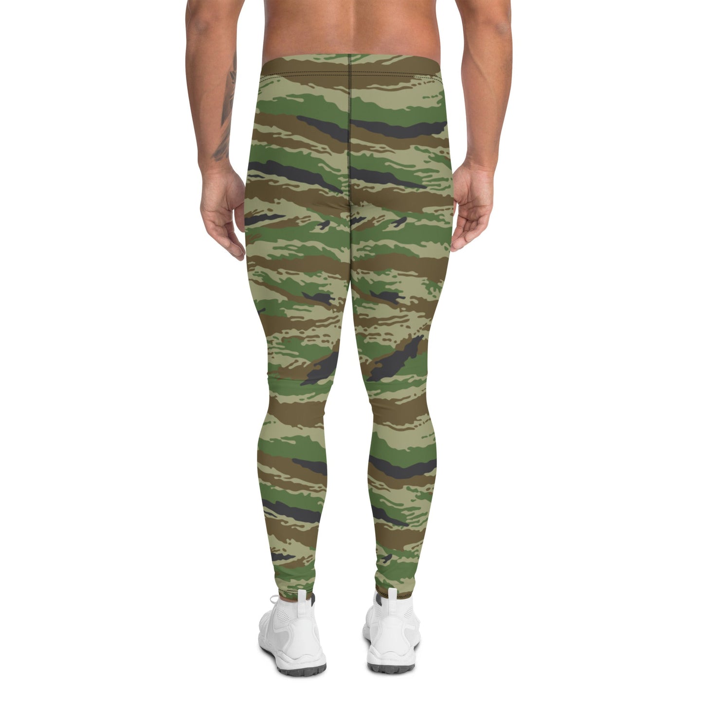 Russian Tiger Stripe Kamysh REX CAMO Mens Leggings