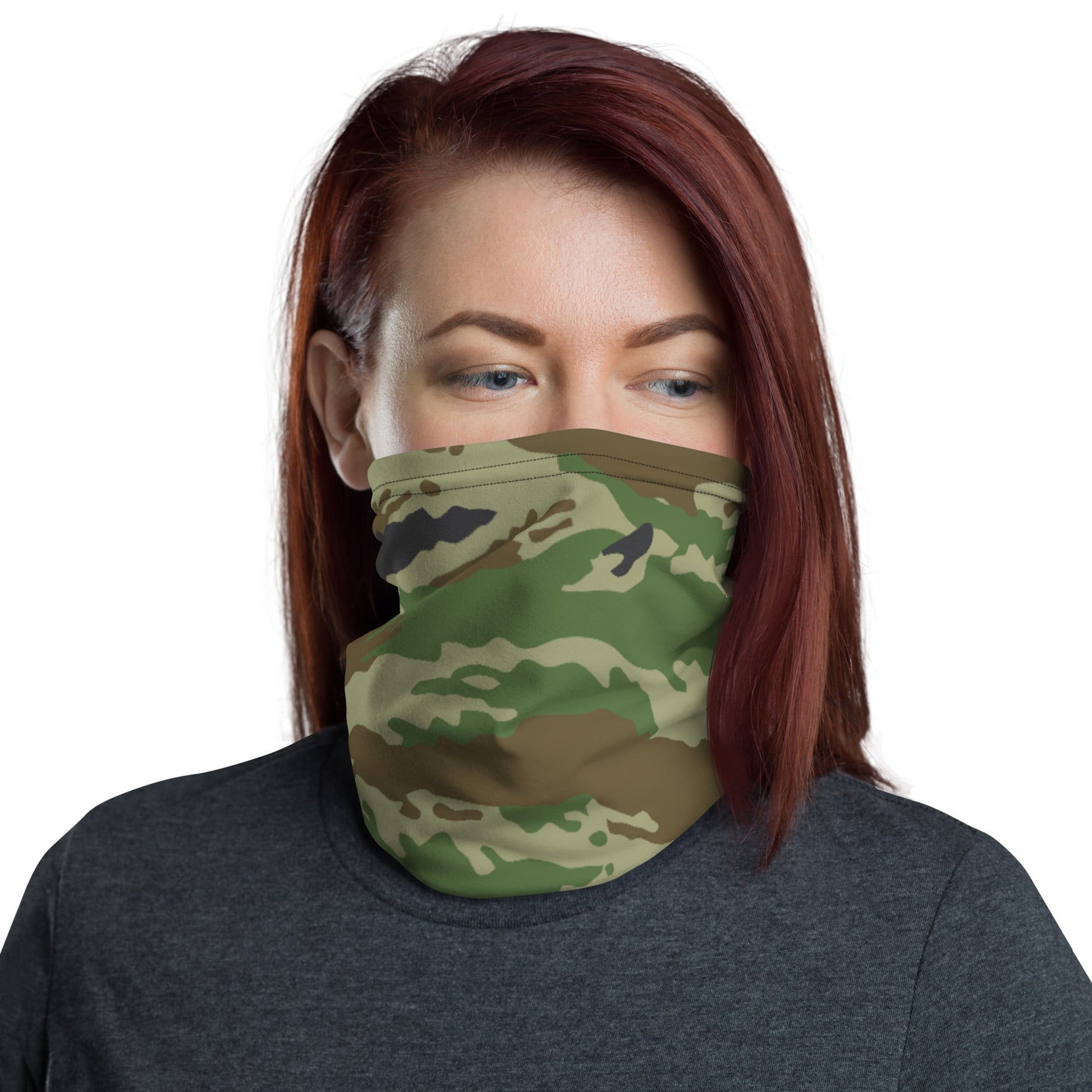 Russian Tiger Stripe Kamysh REX CAMO Neck Gaiter Gaiters