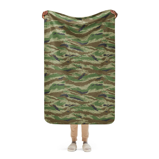 Tiger Stripe Kamysh REX CAMO Sherpa Blanket - 37″×57″