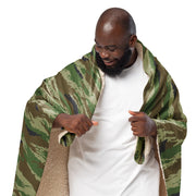 Tiger Stripe Kamysh REX CAMO Sherpa Blanket