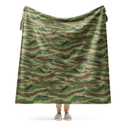 Tiger Stripe Kamysh REX CAMO Sherpa Blanket - 60″×80″