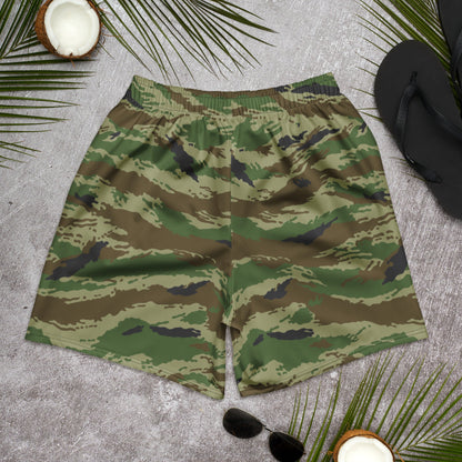 Russian Tiger Stripe Kamysh REX CAMO Unisex Athletic Long Shorts
