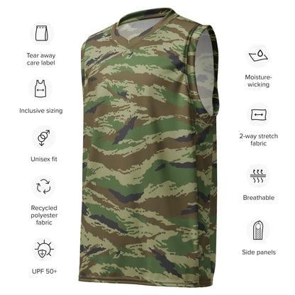 Russian Tiger Stripe Kamysh REX CAMO unisex basketball jersey - Basketball Jerseys