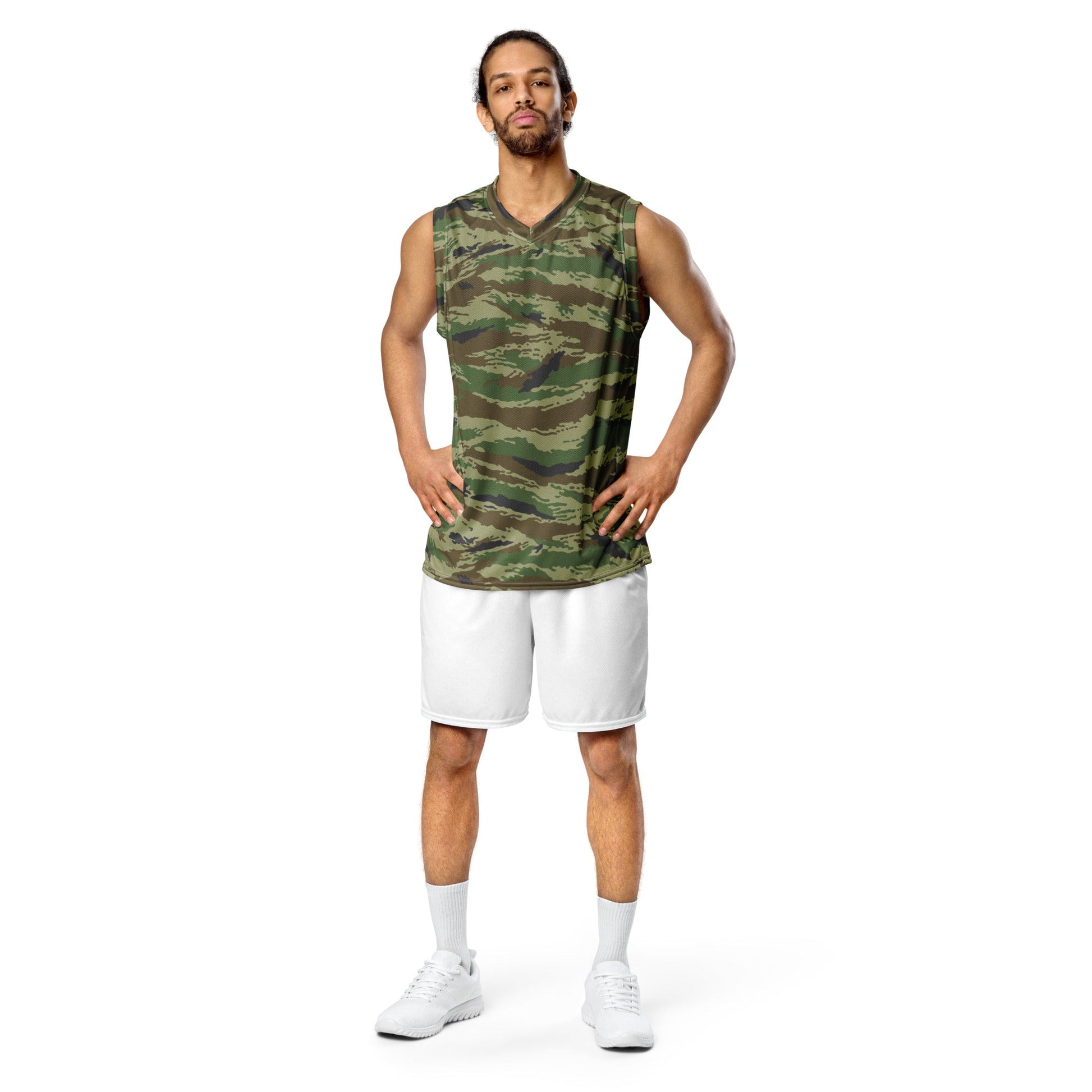 Russian Tiger Stripe Kamysh REX CAMO unisex basketball jersey - Basketball Jerseys