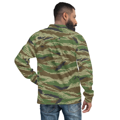 Russian Tiger Stripe Kamysh REX CAMO Unisex Bomber Jacket - Jackets