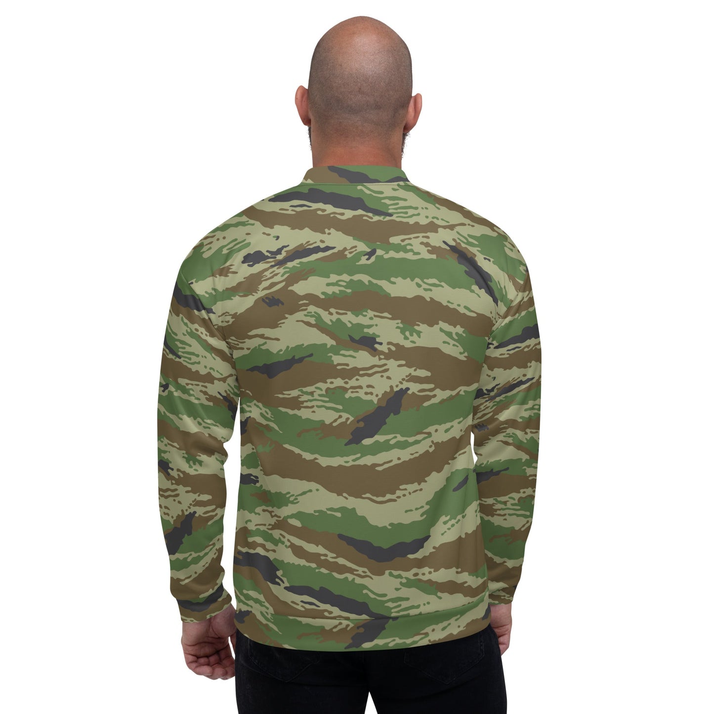 Russian Tiger Stripe Kamysh REX CAMO Unisex Bomber Jacket - Jackets