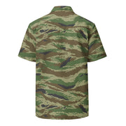 Tiger Stripe Kamysh REX CAMO Unisex Short-Sleeve Button Shirt - Button-Up