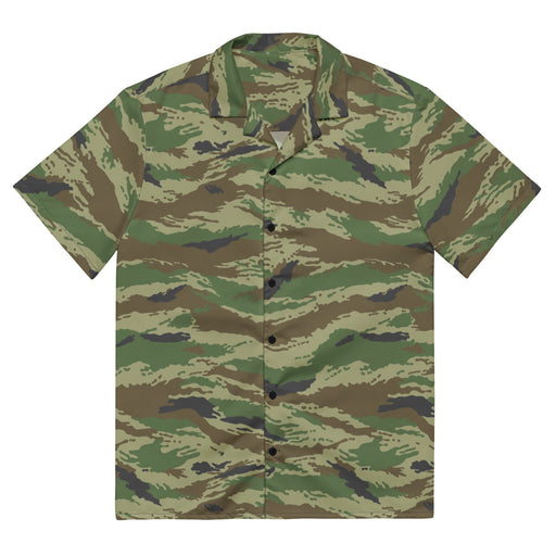 Tiger Stripe Kamysh REX CAMO Unisex Short-Sleeve Button Shirt - Button-Up