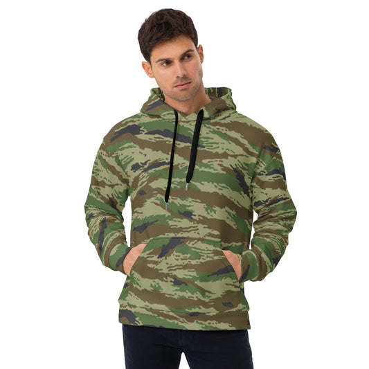 Russian Tiger Stripe Kamysh REX CAMO Unisex Hoodie - 2XS - Hoodies