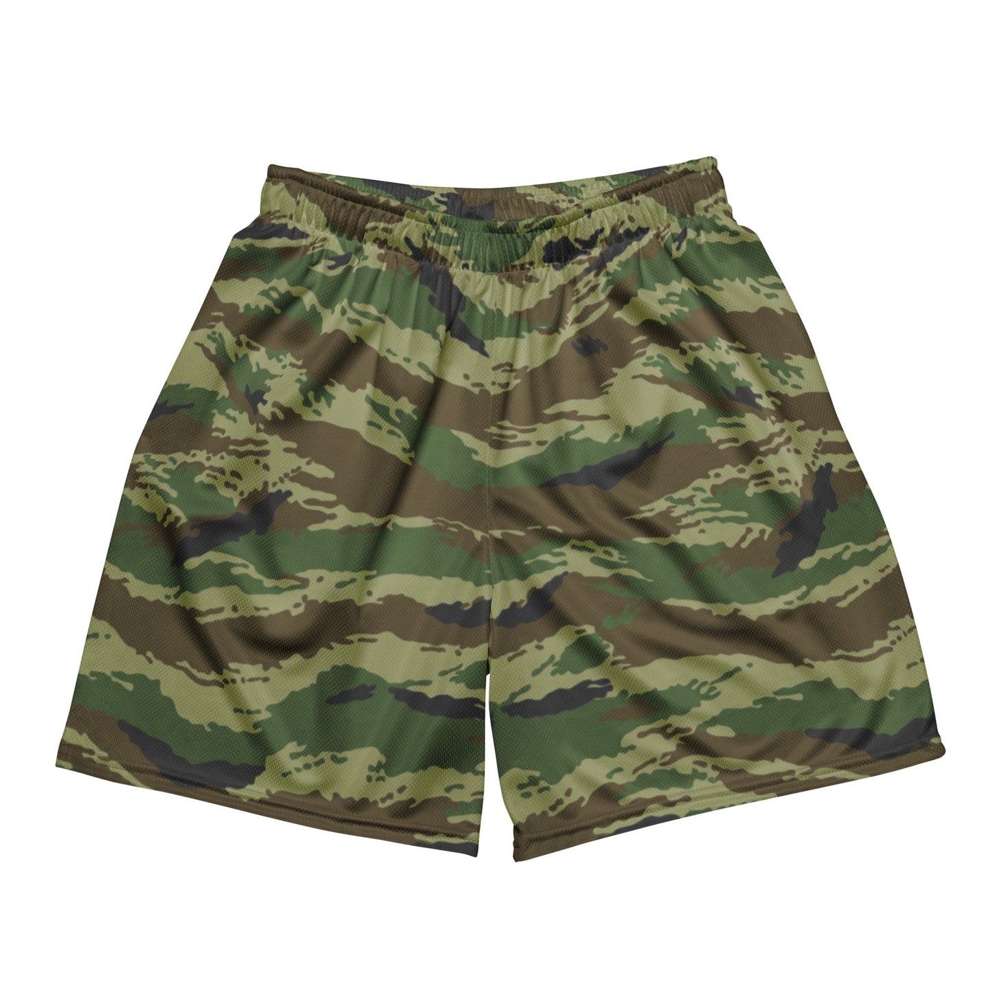 Russian Tiger Stripe Kamysh REX CAMO Unisex Mesh Shorts - 2XS