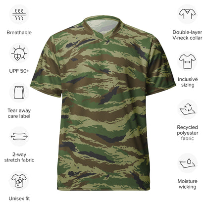Russian Tiger Stripe Kamysh REX CAMO Unisex Sports Jersey