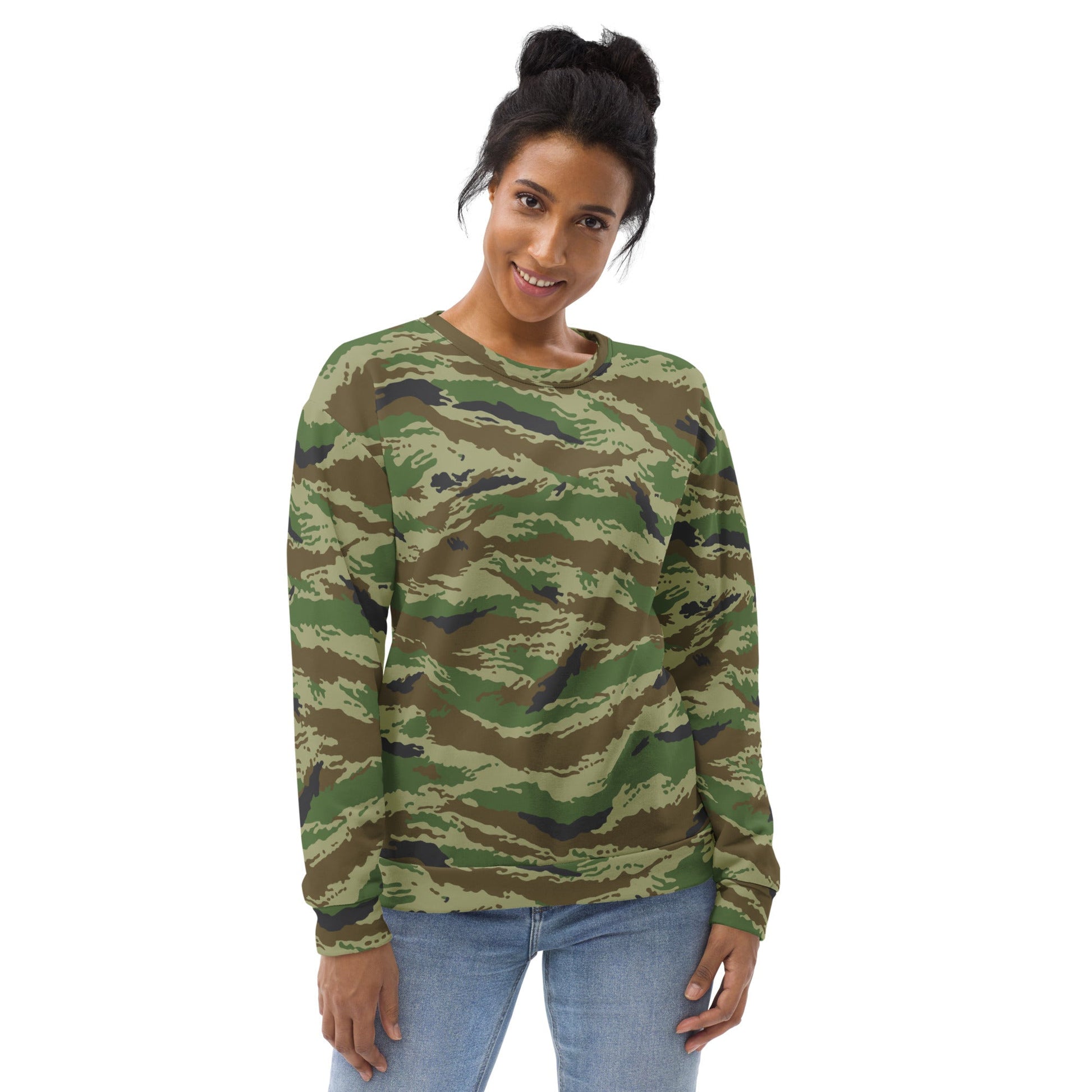 Russian Tiger Stripe Kamysh REX CAMO Unisex Sweatshirt - Sweatshirts