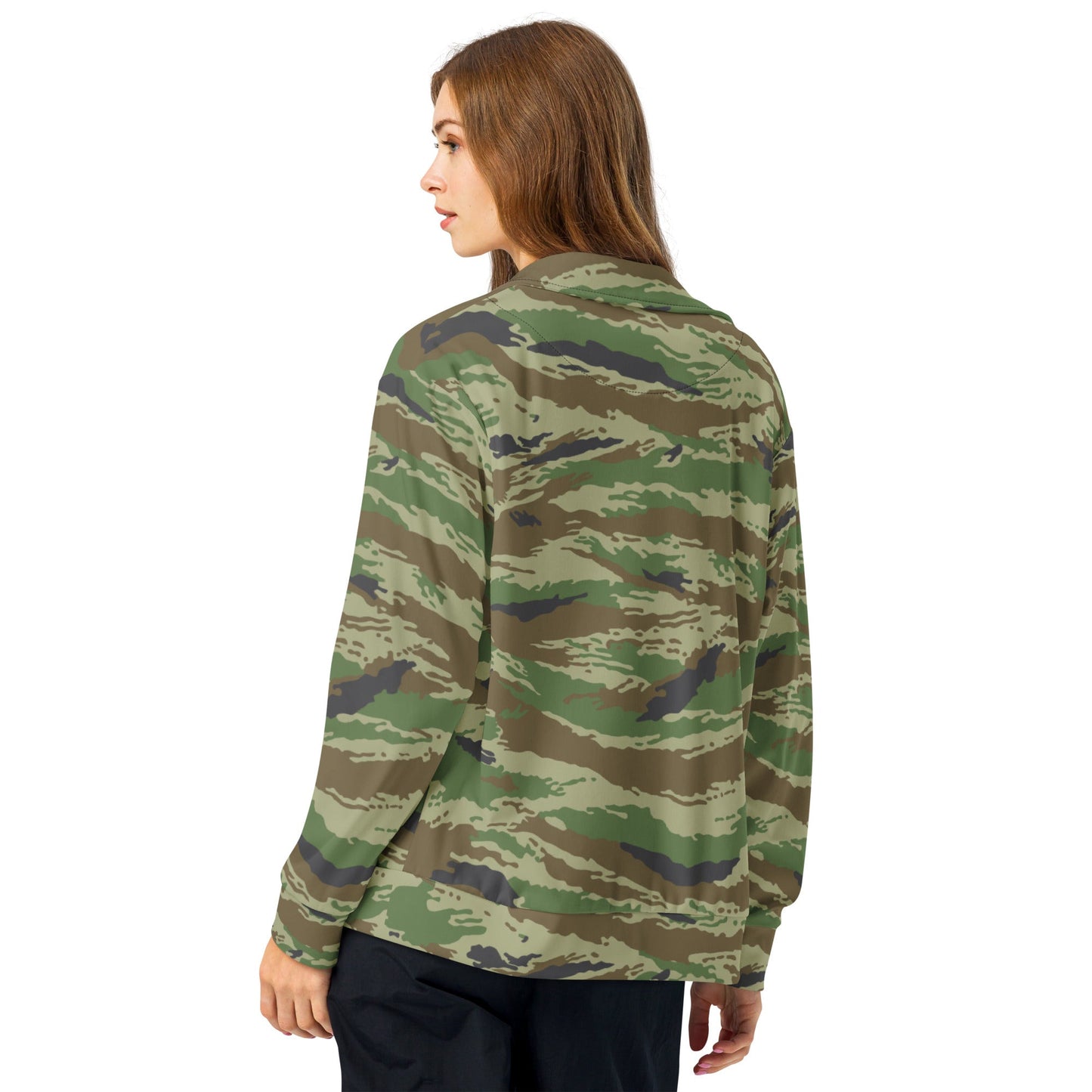 Russian Tiger Stripe Kamysh REX CAMO Unisex track jacket - Track Jackets