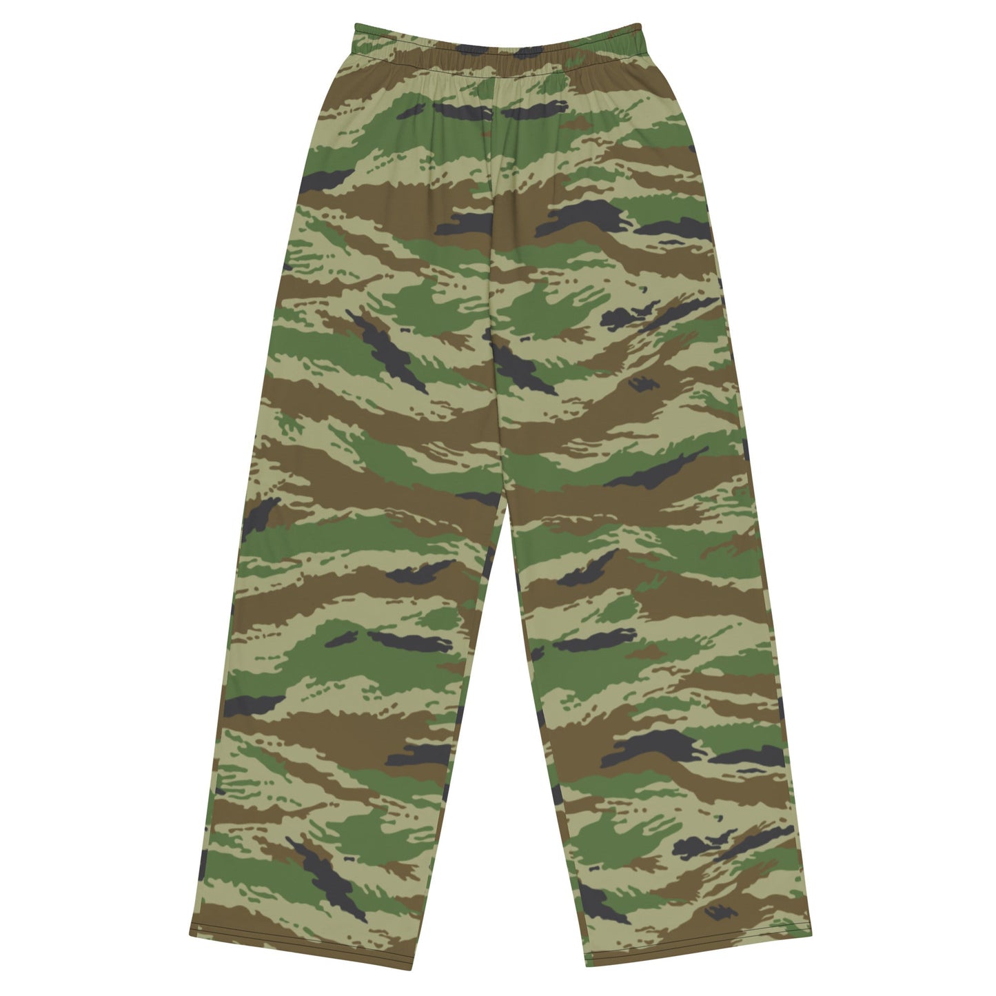 Russian Tiger Stripe Kamysh REX CAMO unisex wide-leg pants - 2XS - Wide-leg Pants