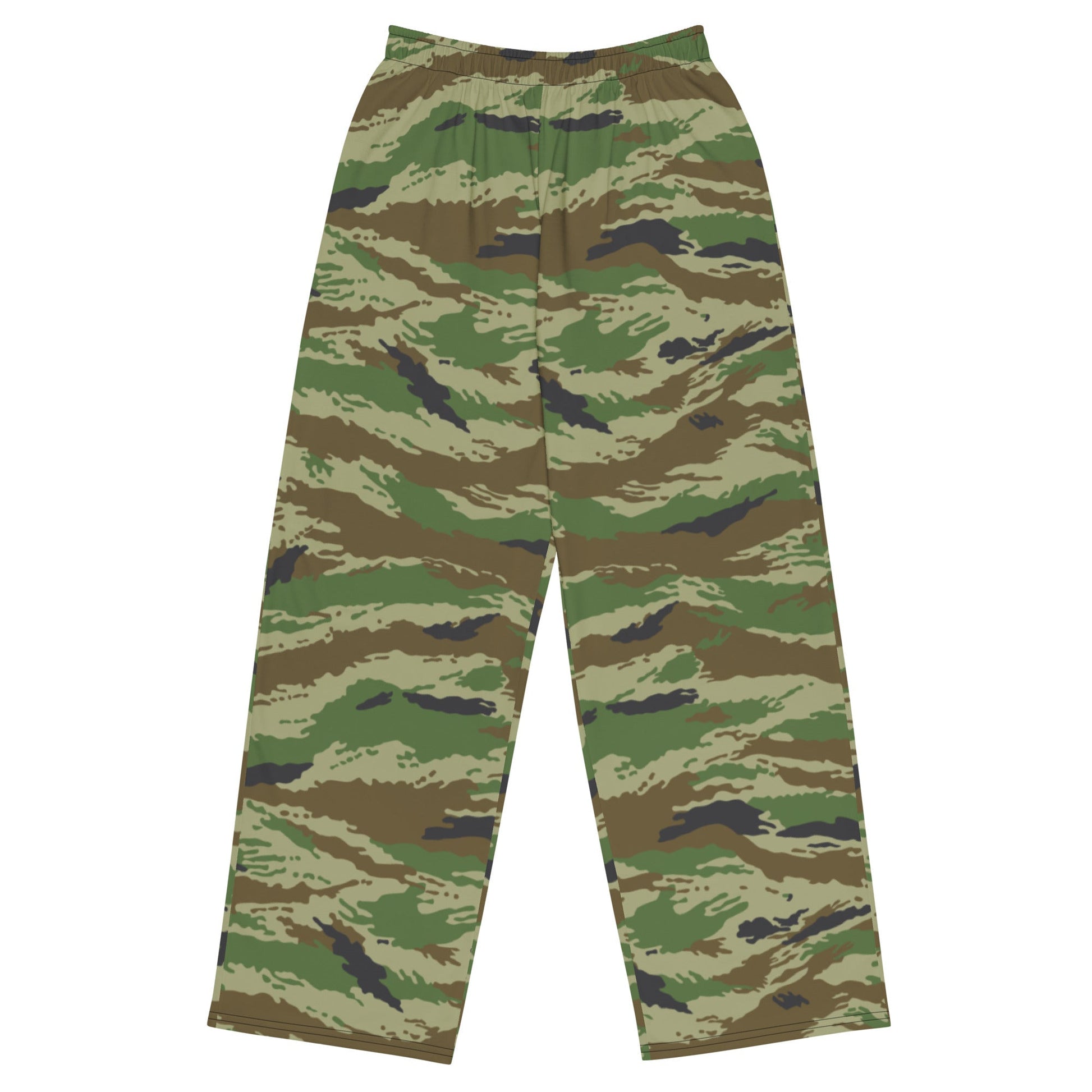Russian Tiger Stripe Kamysh REX CAMO unisex wide-leg pants - 2XS - Wide-leg Pants