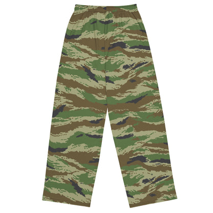Russian Tiger Stripe Kamysh REX CAMO unisex wide-leg pants - Wide-leg Pants