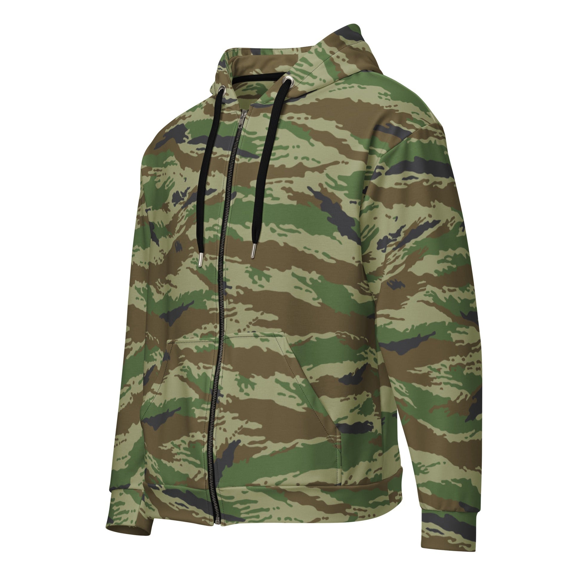 Russian Tiger Stripe Kamysh REX CAMO Unisex zip hoodie - Zip Hoodies