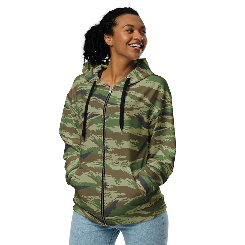 Tiger Stripe Kamysh REX CAMO Unisex Zip Hoodie