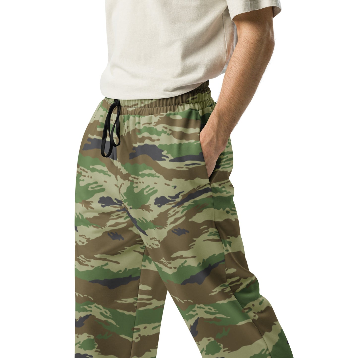 Russian Tiger Stripe Kamysh REX CAMO Wide-leg joggers - Joggers