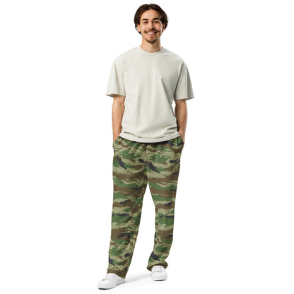 Russian Tiger Stripe Kamysh REX CAMO Wide-leg joggers - Joggers