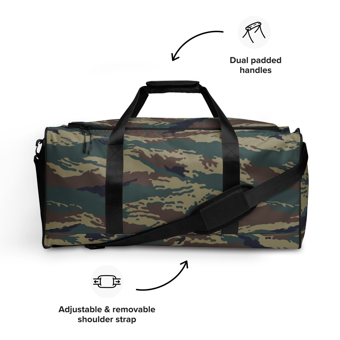 Russian Tiger Stripe Kamysh SPLAV CAMO Duffle bag - Bags