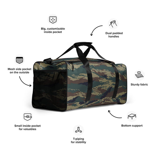 Russian Tiger Stripe Kamysh SPLAV CAMO Duffle bag - Bags