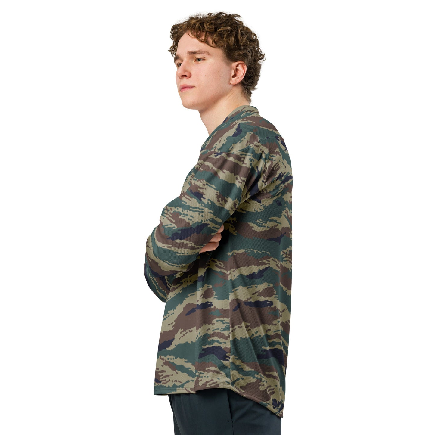Russian Tiger Stripe Kamysh SPLAV CAMO Unisex Hockey Fan Jersey - 2XS