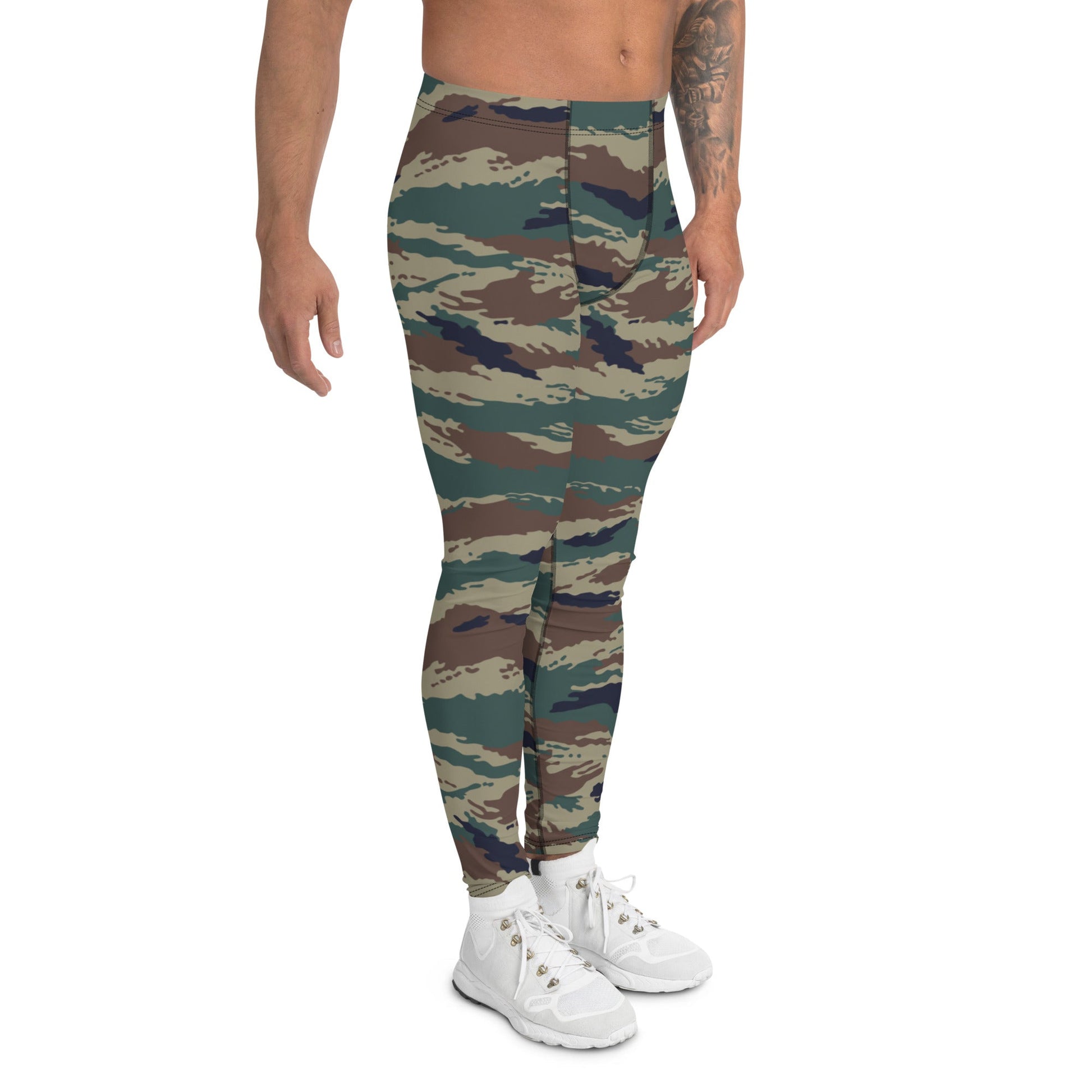 Russian Tiger Stripe Kamysh SPLAV CAMO Mens Leggings