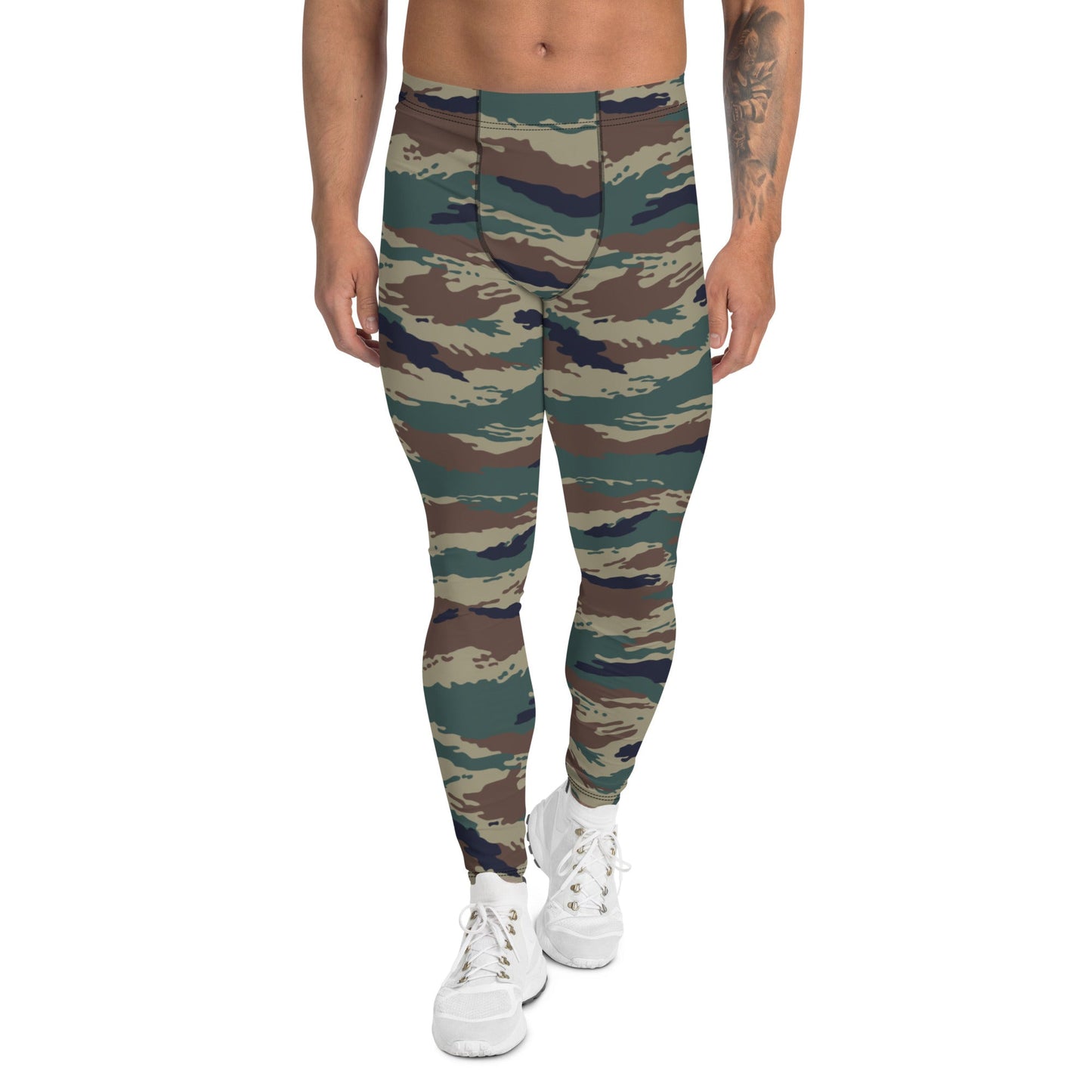Russian Tiger Stripe Kamysh SPLAV CAMO Mens Leggings - XS