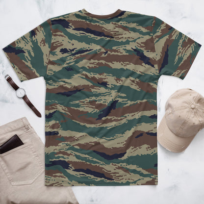 Russian Tiger Stripe Kamysh SPLAV CAMO Mens T-shirt - T-Shirts