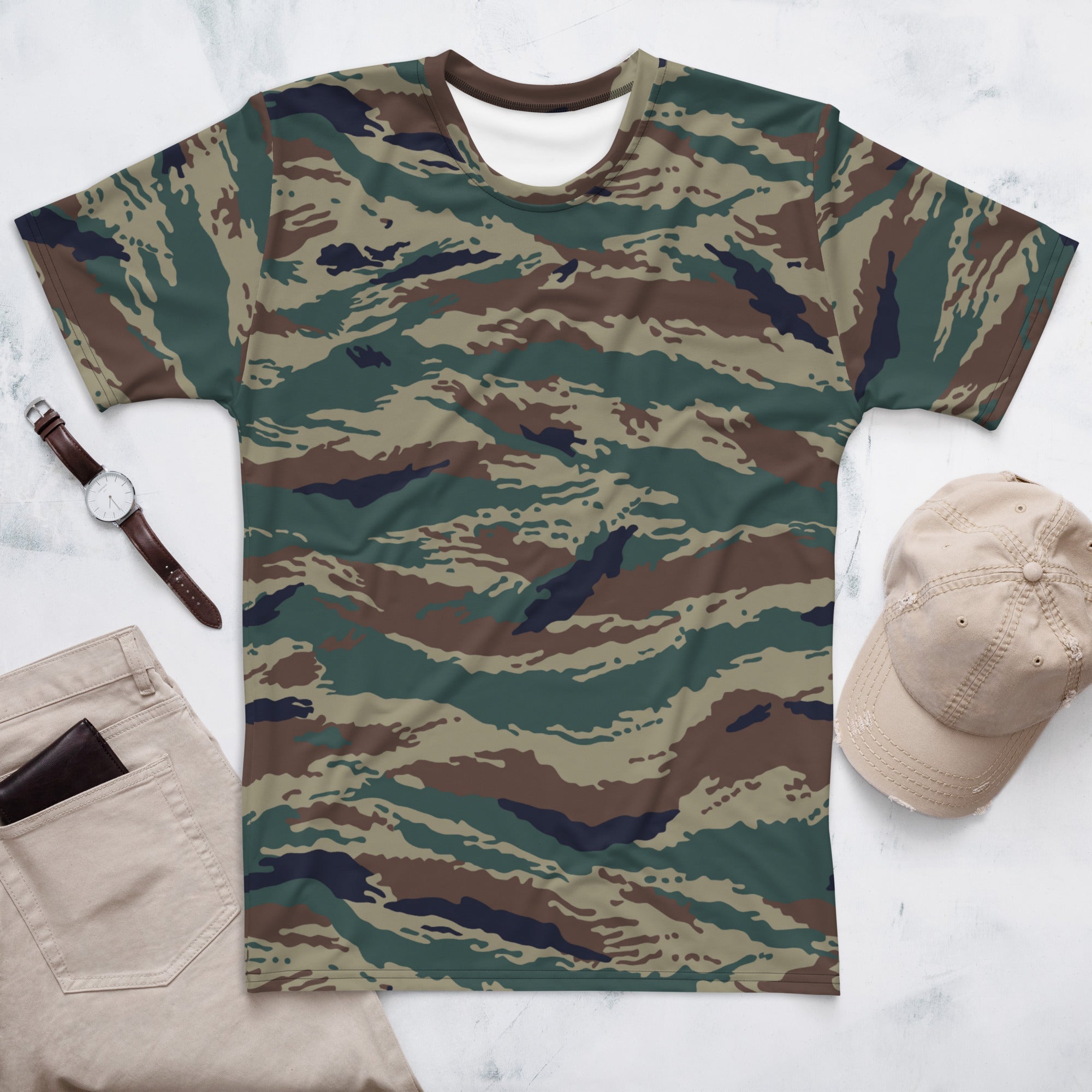 CAMO HQ - Russian Tiger Stripe Kamysh SPLAV CAMO Mens T-Shirt