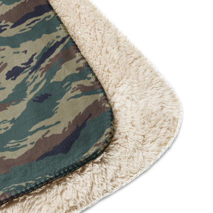 Russian Tiger Stripe Kamysh SPLAV CAMO Sherpa blanket - Blankets