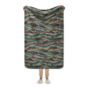Tiger Stripe Kamysh SPLAV CAMO Sherpa Blanket - 37″×57″